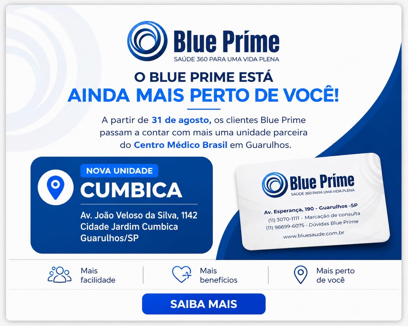 Nova unidade Blue Prime